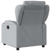 vidaXL Recliner Chair Light grey Fabric (100% polyester), metal, plywood
