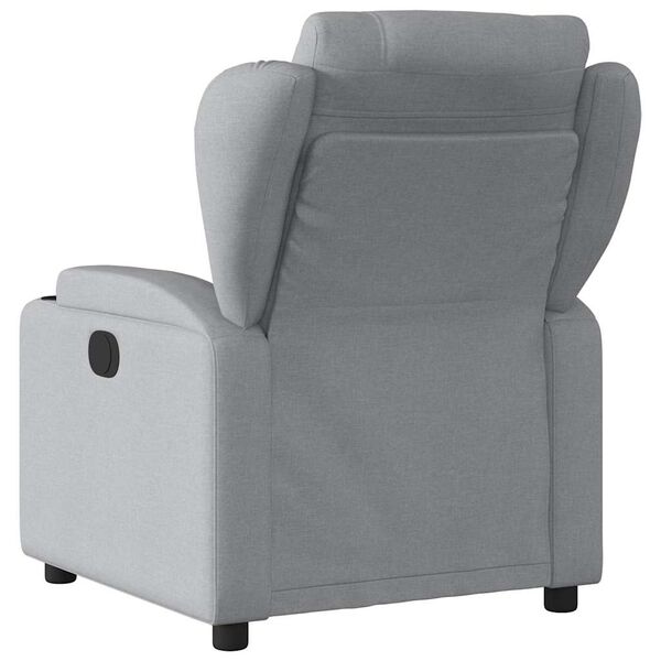vidaXL Recliner Chair Light grey Fabric (100% polyester), metal, plywood