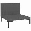 vidaXL Garden Sofa Dark grey