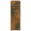 vidaXL Apothecary Cabinet Smoked Oak Engineered Wood Medium