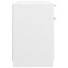 vidaXL Desk White Engineered wood Medium Modern Desk Rectangular