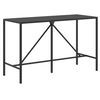 vidaXL Garden Bar Set Black