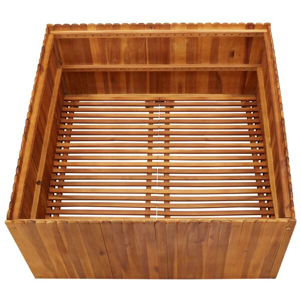vidaXL Raised Bed Natural Wood Color Solid Acacia Wood