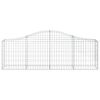 vidaXL Arched Gabion Baskets 18 pcs 78.7"x11.8"x23.6"/31.5" Galvanized Iron