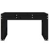 vidaXL Garden Bench Black Solid Pine Wood Standard Durable