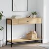 vidaXL Console Table Sonoma oak Engineered wood Medium Adjustable Feet