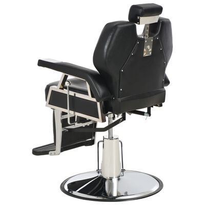 vidaXL Barber Chair Black 28.3"x26.8"x38.6" Faux Leather