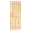 vidaXL Sliding Door with Hardware Set 35.4x82.7" Solid Wood Pine