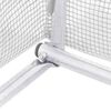 vidaXL Greenhouse White PE mesh fabric, galvanized steel 145.3ft²