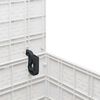 vidaXL Storage Box White 21.65 x 20.87 x 22.44 in Polypropylene
