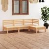 vidaXL Garden Lounge Set Natural Wood Solid Pinewood Medium Modular