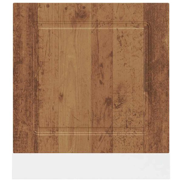 vidaXL Dishwasher Panel Old wood Engineered wood 23.6x0.6x26.4 in