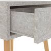 vidaXL Bedside Cabinet Concrete grey Engineered wood Medium