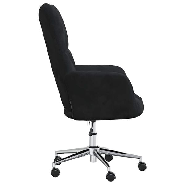 vidaXL Relaxing Chair Black Velvet, Steel Standard Relaxing Chair