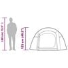 vidaXL Camping Tent Tunnel 3-Person Green Waterproof