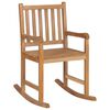 vidaXL Rocking Chair Teak Fine sanded teak wood with water-based finish