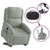 vidaXL Stand Up Massage Recliner Chair Light Gray