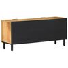vidaXL TV Cabinet Brown Solid Mango Wood, Metal, Engineered Wood Medium