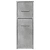 vidaXL Narrow Bathroom Cupboard Concrete Grey Engineered Wood Slim