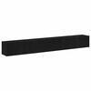 vidaXL TV Cabinet Set 3 pcs Black Oak 31.50 x 11.81 x 11.81 in