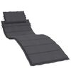 vidaXL Sun Lounger Cushion Melange Anthracite 100% polyester