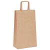 vidaXL Paper Bags 50 pcs with Handles Brown 8.3x4.3x14.2"