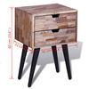 vidaXL Cabinet Various shades of teak Reclaimed Teak Wood Compact