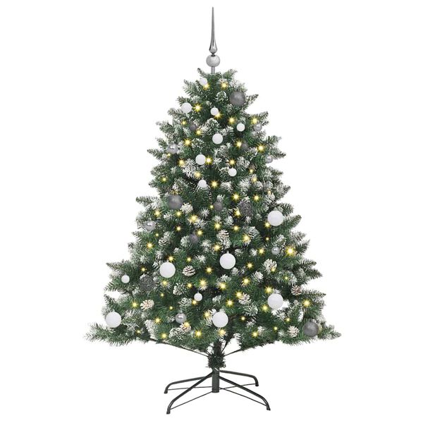 vidaXL Artificial Christmas Tree with 150 LEDs Green 59.06 in