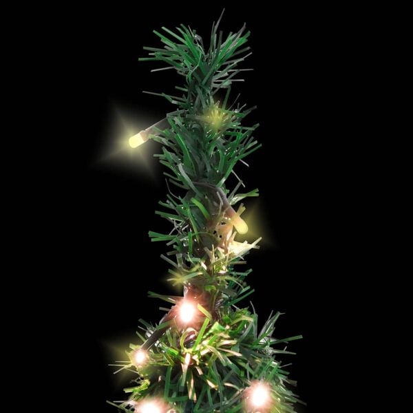 vidaXL Artificial Christmas Tree Green PVC and metal 47 in Collapsible