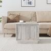 vidaXL Coffee Table Gray Sonoma Engineered Wood Medium Rectangular