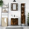 vidaXL Bathroom Cabinet Set Smoked oak Engineered wood Standard
