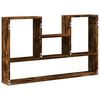 vidaXL Wall Shelf Smoked Oak 39.0x5.9x23.6" Engineered Wood