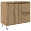 vidaXL Bathroom Sink Cabinet Artisan Oak 25.6x13.0x23.6" Engineered Wood