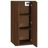 vidaXL Wall Mounted TV Cabinet Brown oak Engineered wood Medium