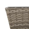 vidaXL Planter Gray Steel wire, PE rattan, plastic Medium