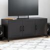 vidaXL TV Cabinet Black Cold-rolled steel Medium TV Cabinet
