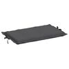 vidaXL Sun Lounger Cushion Melange Anthracite 100% polyester