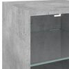 vidaXL 6 Piece TV Wall Units with LED Concrete Gray Engineered Wood