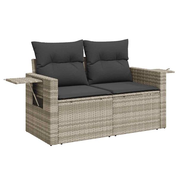 vidaXL Garden Sofa Set Light grey, Anthracite