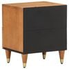 vidaXL Bedside Cabinet Honey Brown Solid mango wood, iron Small Storage