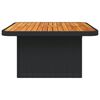 vidaXL Garden Table Black and brown
