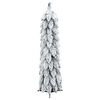 vidaXL Artificial Christmas Tree Green and white PVC, plastic Small