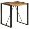 vidaXL Dining Table Acacia wood finish, Black legs Solid Acacia wood