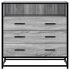 vidaXL Drawer Cabinet Grey Sonoma Engineered wood, metal