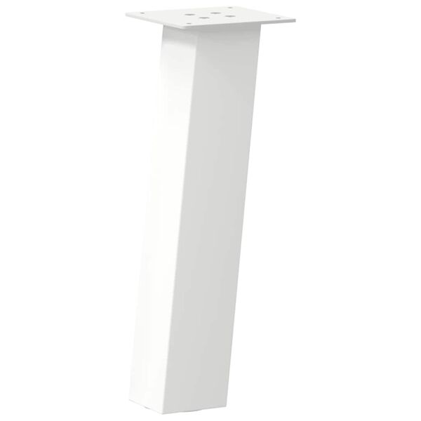 vidaXL Coffee Table Leg White Powder-coated steel