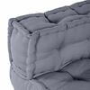 vidaXL Modular Sofa Grey 27.56 x 27.56 x 22.05 in Fabric