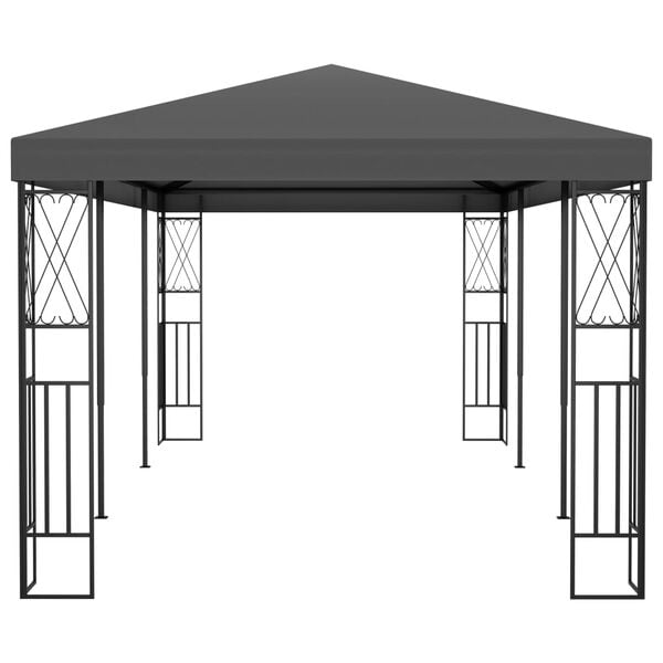 vidaXL Gazebo Anthracite 100% polyester Large Durable Gazebo