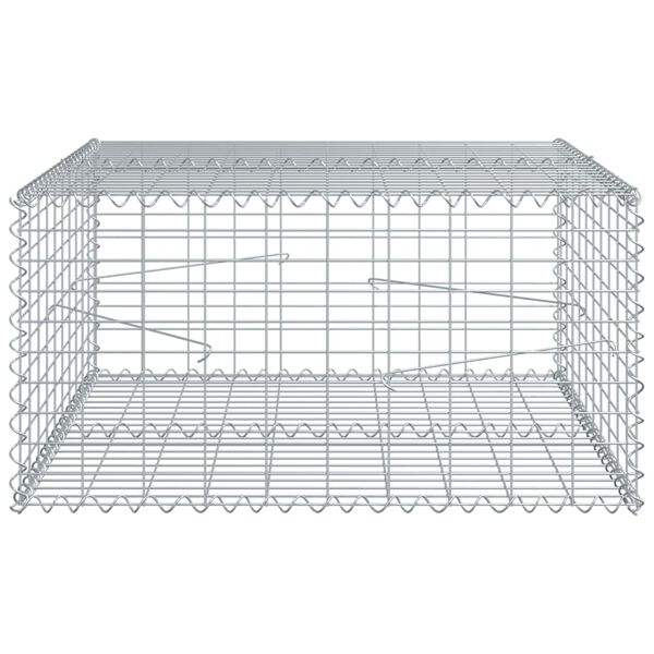 vidaXL Gabion Basket Silver Galvanized Iron Large Durable