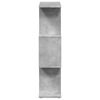 vidaXL Room Divider Bookcase Concrete Grey Engineered Wood