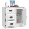 vidaXL Sideboard White Engineered Wood 27.6x14.0x26.6 in Sideboard